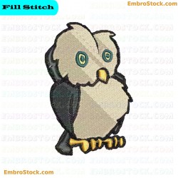 Owl Embroidery Design 12