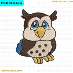 Owl Embroidery Design 1