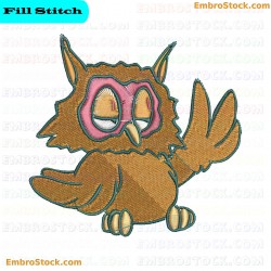 Owl Embroidery Design 3