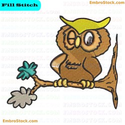 Owl Embroidery Design 5