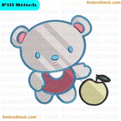 Panda Bear Embroidery Design 4