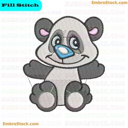 Panda Embroidery Design 14