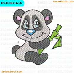 Panda Embroidery Design 16