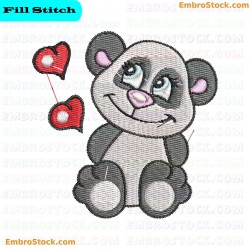 Panda Embroidery Design 20