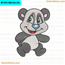 Panda Embroidery Design 21