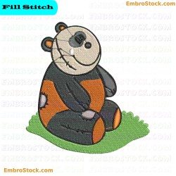 Panda Embroidery Design 2