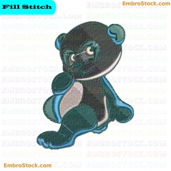 Panda Embroidery Design 7