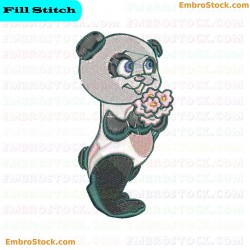 Panda Pandas Embroidery Design 5