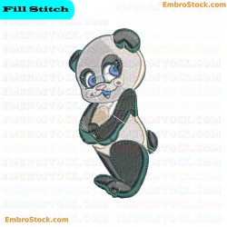 Panda Pandas Embroidery Design 8