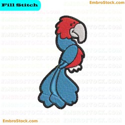 Parrot Embroidery Design 10