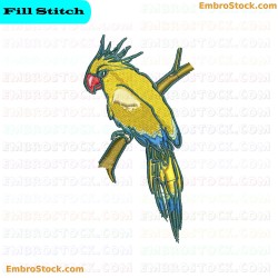 Parrot Embroidery Design 3