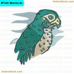 Parrot Embroidery Design 9