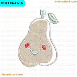 Pear Embroidery Design 24