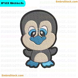 Penguin Embroidery Design 16