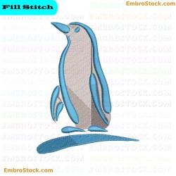 Penguin Embroidery Design 4