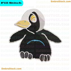 Penguin Embroidery Design 7