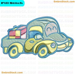 Pickup Car Embroidery Design 37