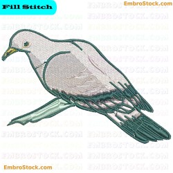 Pigeon Embroidery Design 8