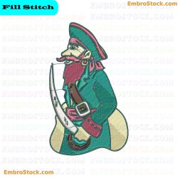 Pirate Embroidery Design 16