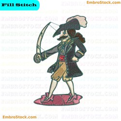 Pirate Embroidery Design 9