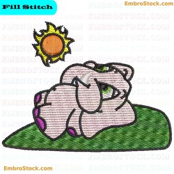 Playful Elephant Under The Sun Embroidery Design 8