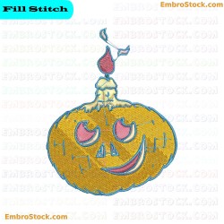 Pumpkin Embroidery Design 16