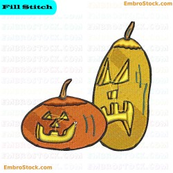 Pumpkin Embroidery Design 6