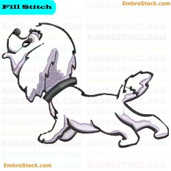 Puppy Embroidery Design 11