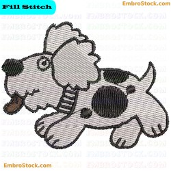 Puppy Embroidery Design 21