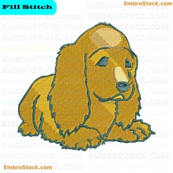 Puppy Embroidery Design 4