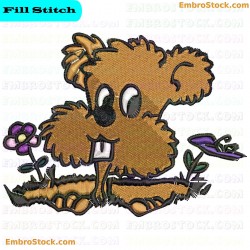 Puppy Puppies Embroidery Design 6