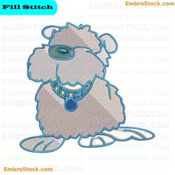 Puppy Puppies Embroidery Design 7