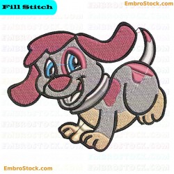 Puppy Pups Embroidery Design 7