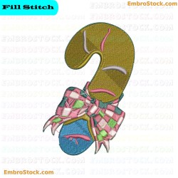 Question Mark With Cookies Embroidery Design 9