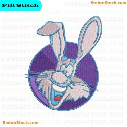 Rabbit Embroidery Design 12