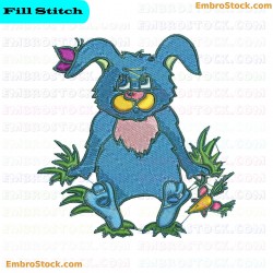 Rabbit Embroidery Design 17