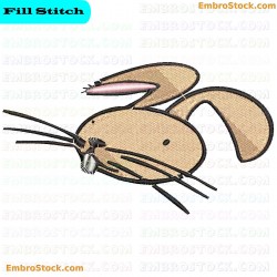 Rabbit Embroidery Design 21