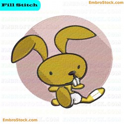 Rabbit Embroidery Design 24