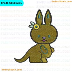 Rabbit Embroidery Design 2