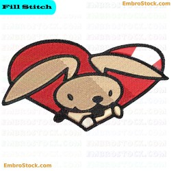 Rabbit Embroidery Design 31