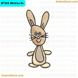 Rabbit Embroidery Design 34