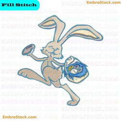 Rabbit Embroidery Design 36