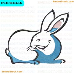 Rabbit Embroidery Design 37