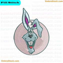 Rabbit Embroidery Design 8