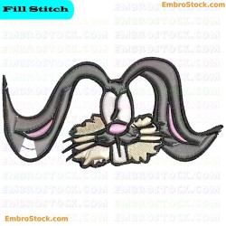 Rabbit Embroidery Design 9