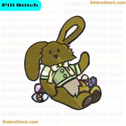 Rabbit Toy Embroidery Design 33