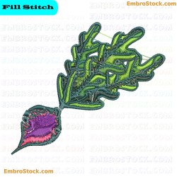 Radish Embroidery Design 10