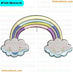 Rainbow Embroidery Design 13