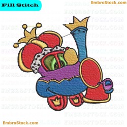 Regal Train Embroidery Design 9