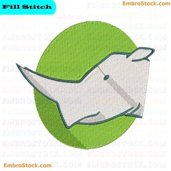 Rhino Embroidery Design 8